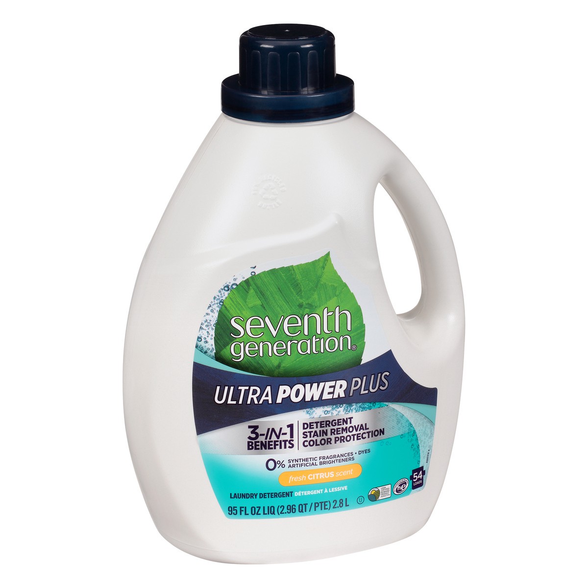 slide 2 of 9, Seventh Generation Ultra Power Plus Fresh Citrus Scent Laundry Detergent 95 oz, 95 fl oz