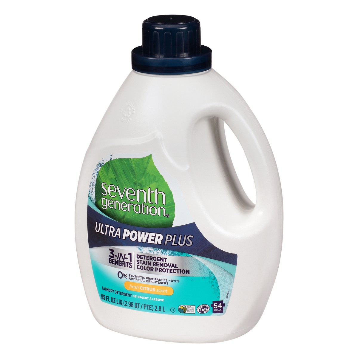 slide 3 of 9, Seventh Generation Ultra Power Plus Fresh Citrus Scent Laundry Detergent 95 oz, 95 fl oz