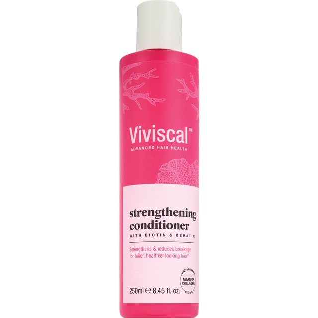 slide 1 of 1, Viviscal Hair Strengthening Conditioner, Moisturizing Formula Conditions & Strengthens, For Fuller and Healthier Looking Hair, 250ml (8.45 Fl Oz), 250 ml