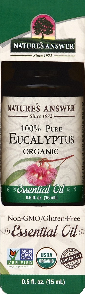slide 3 of 4, Nature's Answer 100% Pure Organic Eucalyptus Essential Oil 0.5 fl oz, 0.5 oz