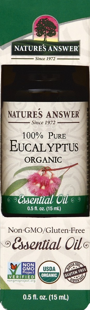 slide 2 of 4, Nature's Answer 100% Pure Organic Eucalyptus Essential Oil 0.5 fl oz, 0.5 oz