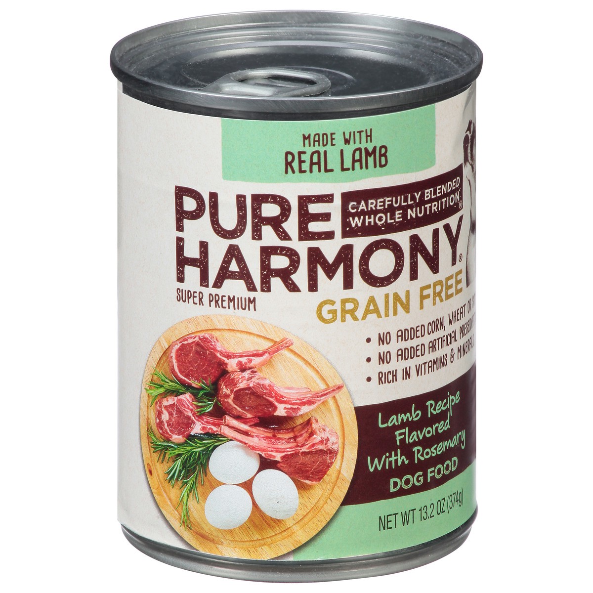 slide 8 of 9, Pure Harmony Grain Free Super Premium Lamb Recipe Flavored with Rosemary Dog Food 13.2 oz, 13.2 oz