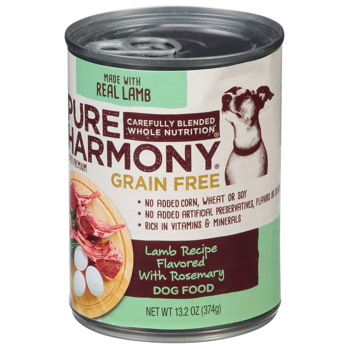 slide 9 of 9, Pure Harmony Grain Free Super Premium Lamb Recipe Flavored with Rosemary Dog Food 13.2 oz, 13.2 oz