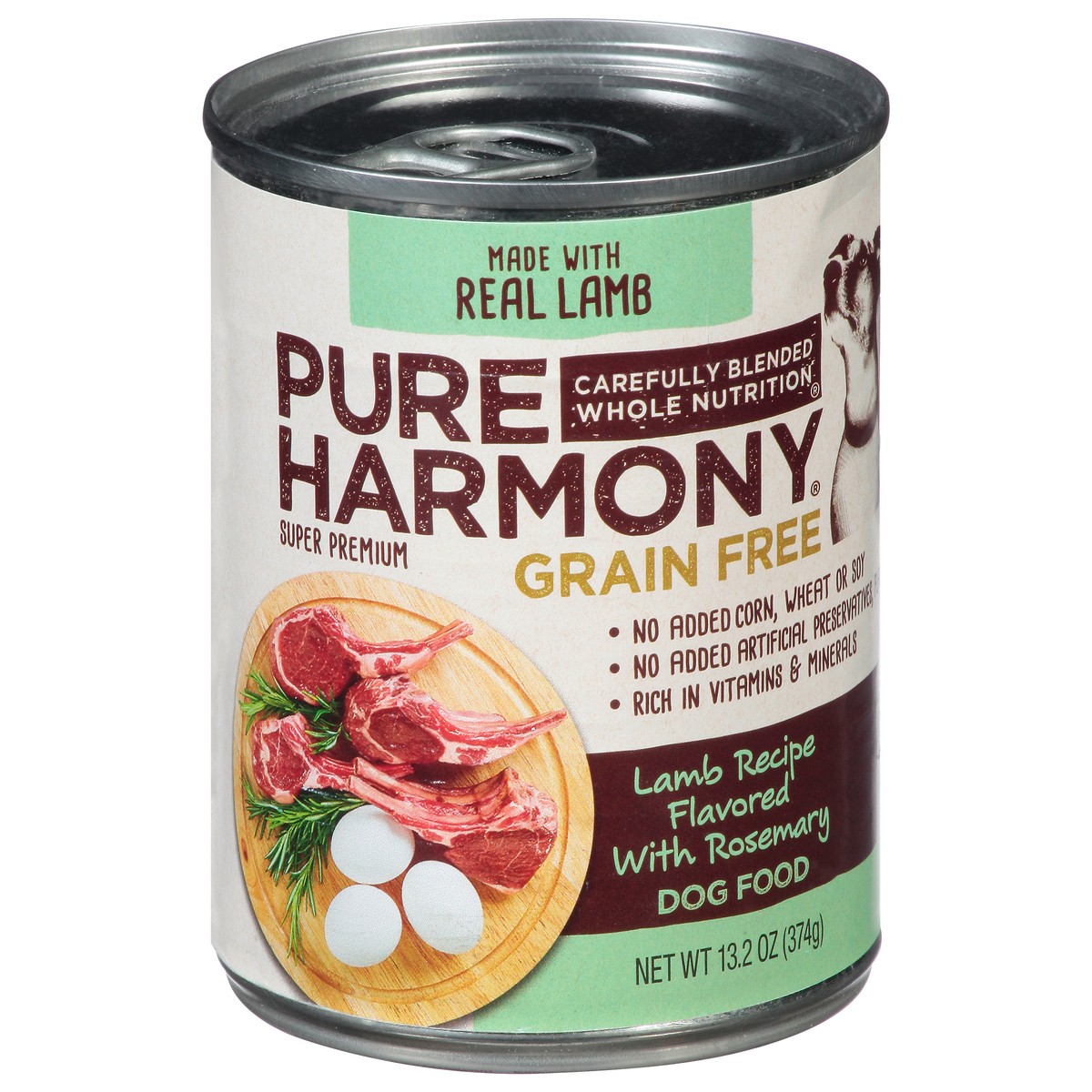 slide 1 of 9, Pure Harmony Grain Free Super Premium Lamb Recipe Flavored with Rosemary Dog Food 13.2 oz, 13.2 oz