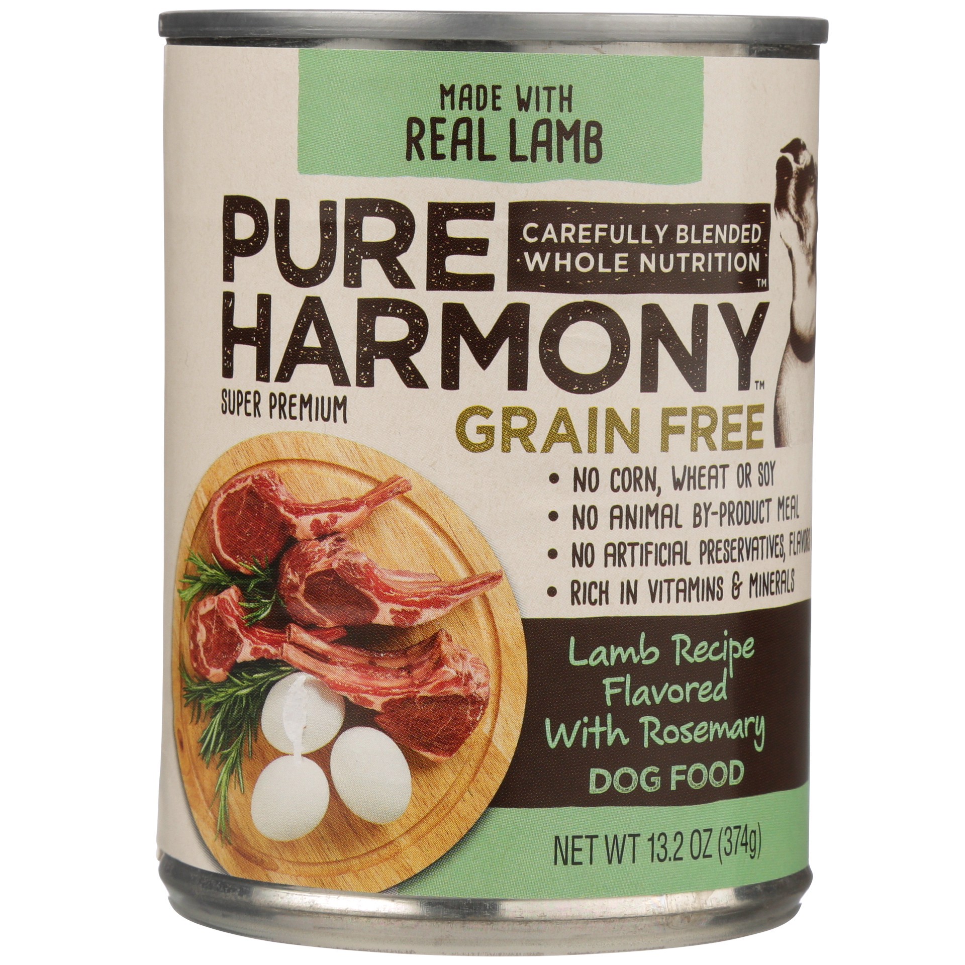 slide 1 of 6, Pure Harmony Grain Free Super Premium Lamb Recipe Flavored with Rosemary Dog Food 13.2 oz, 13.2 oz