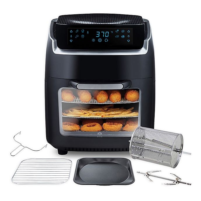 slide 1 of 1, Modernhome Aria Air Fryer with Accessory Set - Black, 10 qt