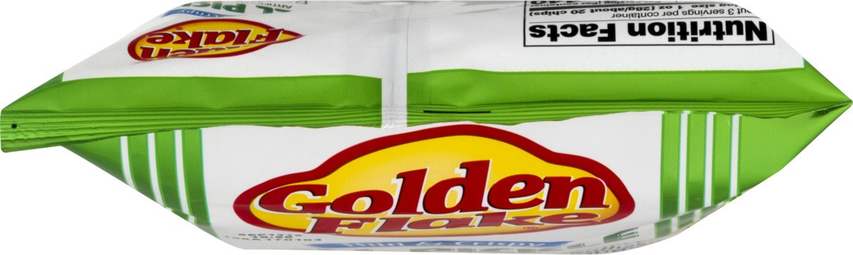 slide 2 of 11, Golden Flake Dill Pickle Flavored Thin & Crispy Potato Chips, 2 oz