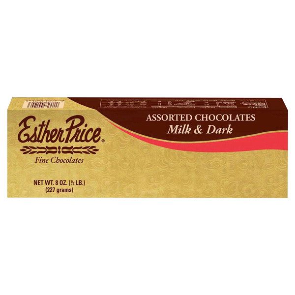 Esther Price Assorted Chocolates, Milk & Dark 8 oz Shipt