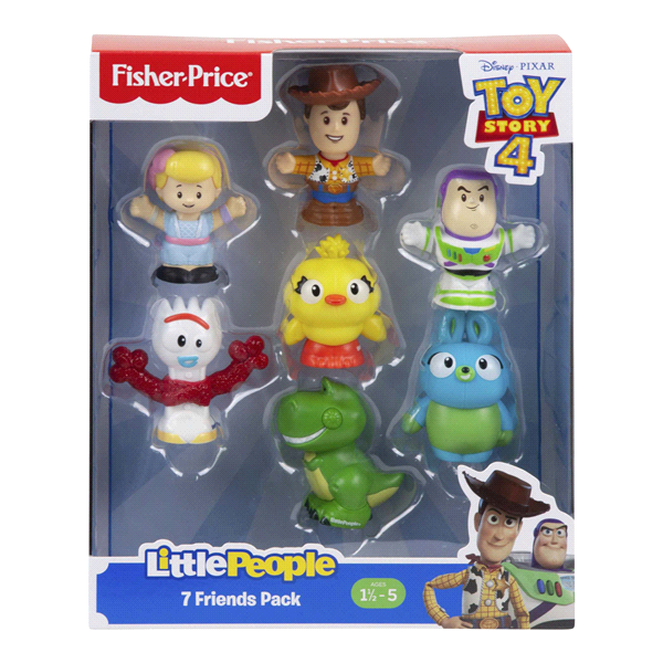 slide 1 of 1, Fisher-Price Little People Disney Pixar Toy Story 4 Friends, 7 ct