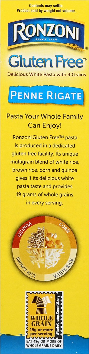 slide 7 of 9, Ronzoni Gluten Free Penne Pasta, 12 oz