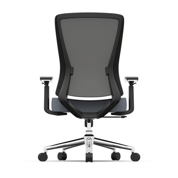 slide 6 of 9, Realspace Levari Faux Leather Mid-Back Task Chair, Gray/Black, 1 ct