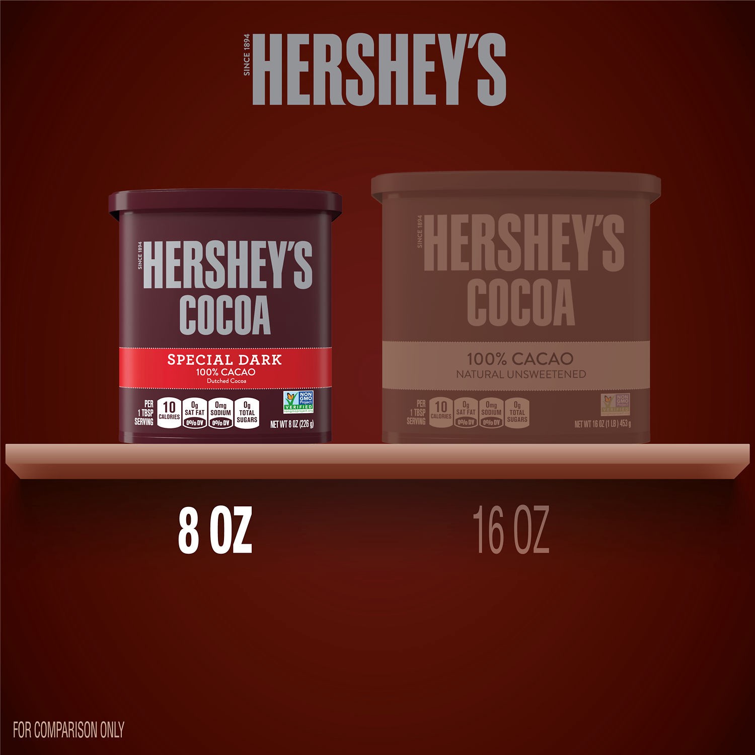 slide 7 of 9, Hershey's SPECIAL DARK Dutched Cocoa Powder Can, 8 oz, 8 oz