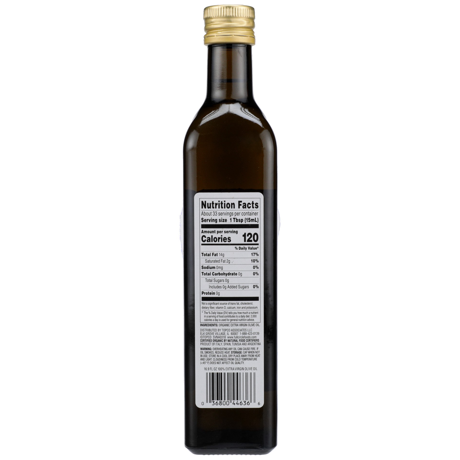 slide 5 of 6, Full Circle Market 100% Extra Virgin Olive Oil, 17 oz