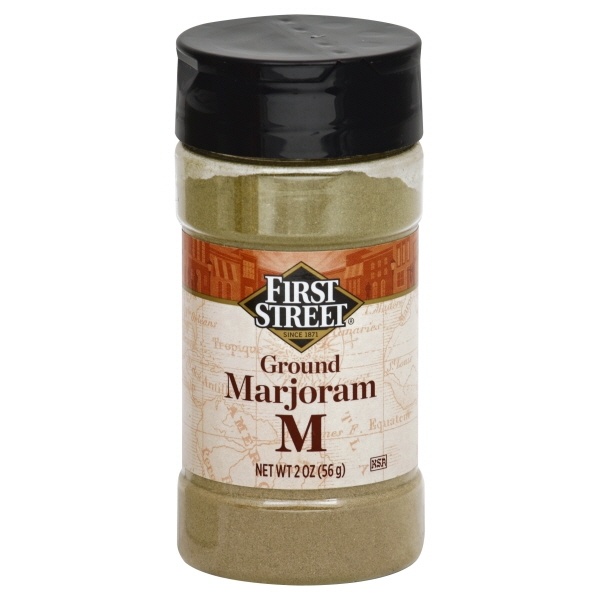 slide 1 of 1, First Street Ground Marjoram, 2 oz