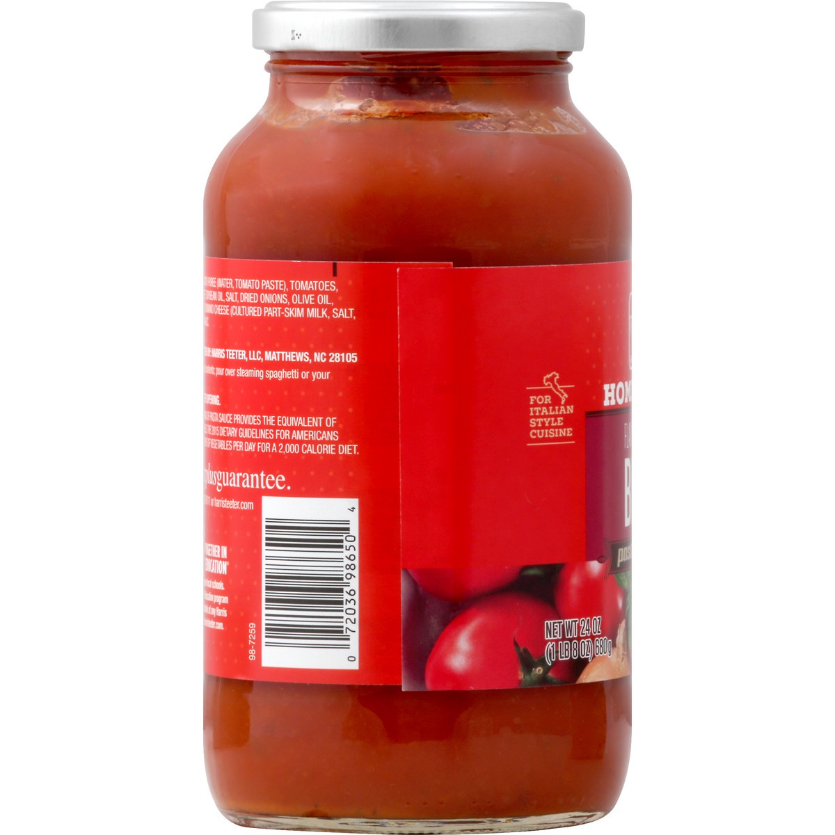 slide 5 of 8, Harris Teeter Pasta Sauce - Beef, 24 oz