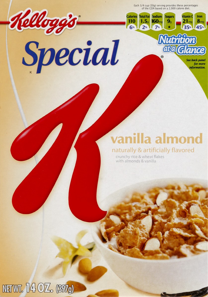 slide 5 of 6, Special K Breakfast Cereal Vanilla and Almond, 12.4 oz