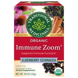 Traditional Medicinals Organic Immune Zoom Elderberry Echinacea Tea