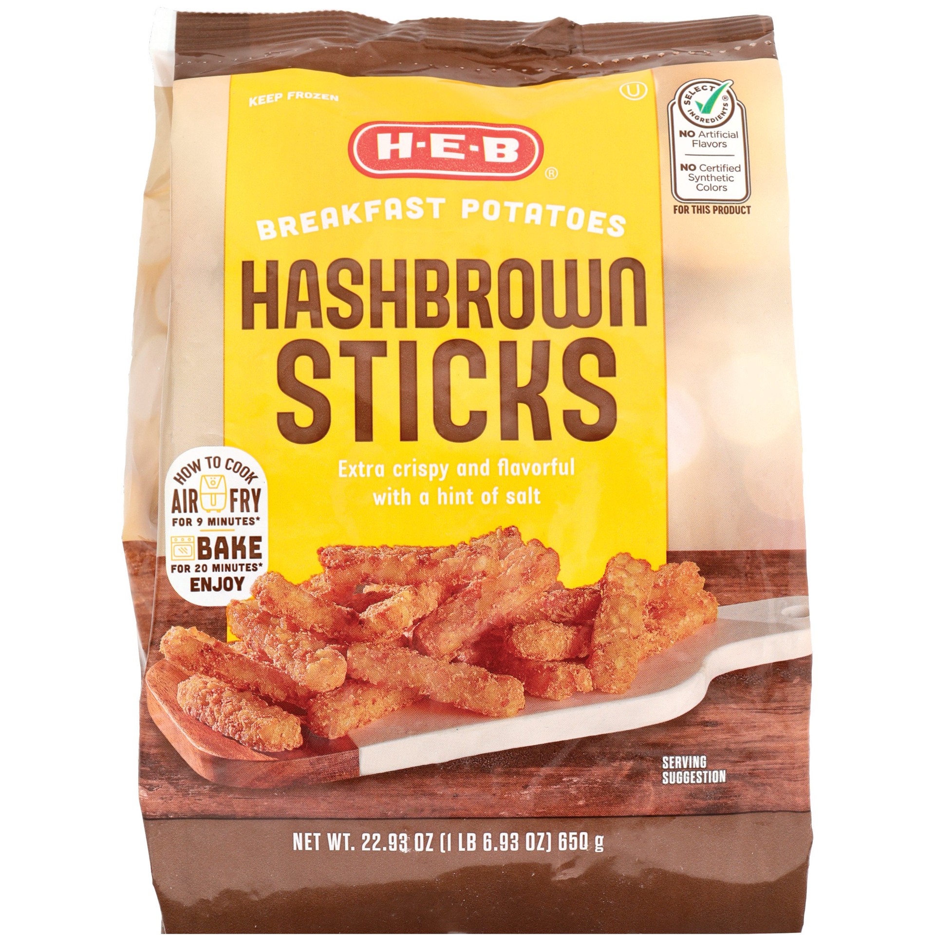 slide 1 of 1, H-E-B Breakfast Potatoes Hash Brown Sticks, 22.93 oz