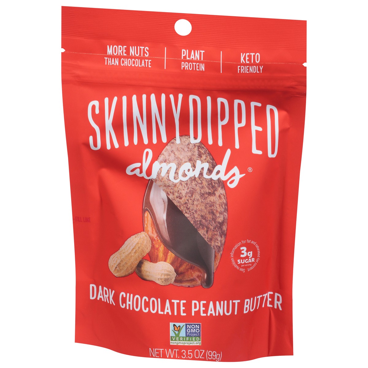 slide 9 of 9, SkinnyDipped Dark Chocolate Peanut Butter Almonds - 3.5 oz, 3.5 oz