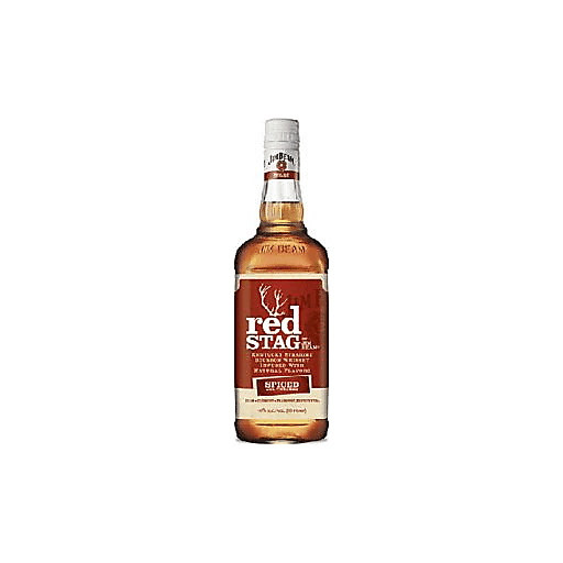 slide 1 of 1, Jim Beam Red Stag Bourbon Spiced, 50 ml