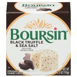 Boursin Black Truffle & Sea Salt Cheese Spread 5.3oz