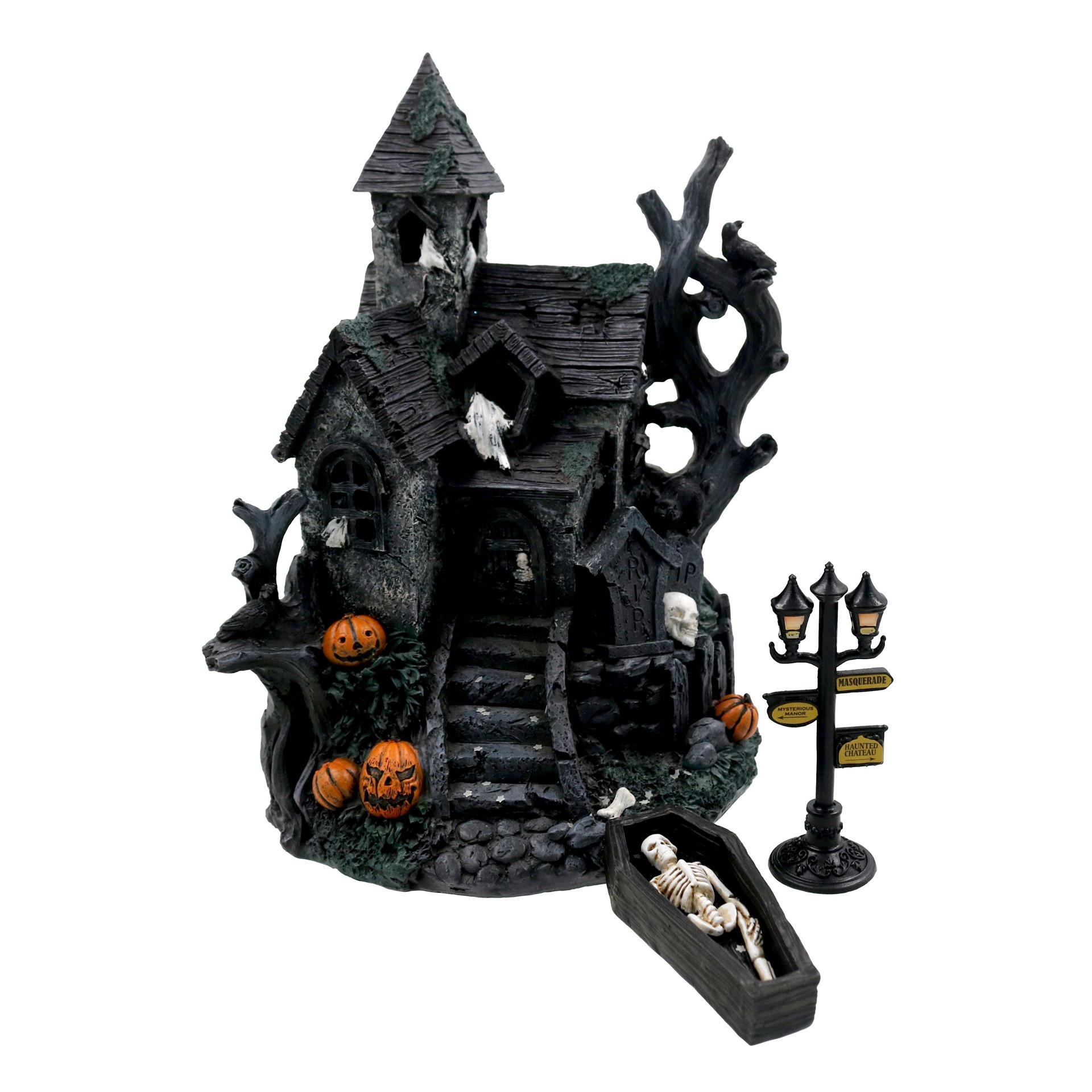 slide 2 of 3, Mini Led Haunted House By Ashland, 9.5 in x 5.73 in x 5.35 in
