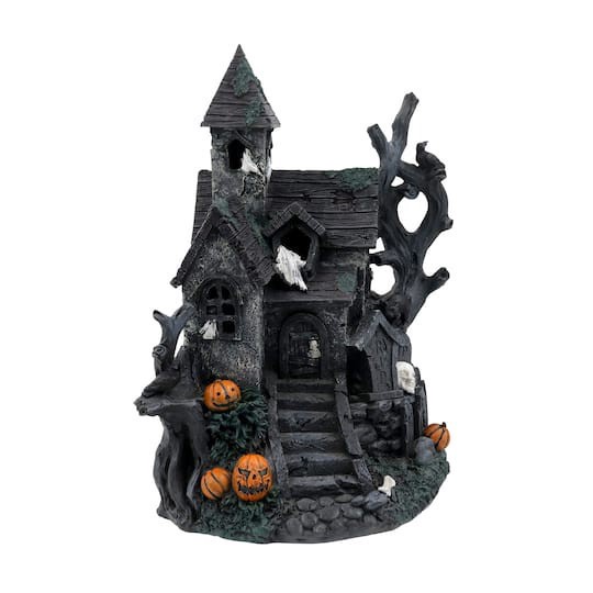 slide 1 of 3, Mini Led Haunted House By Ashland, 9.5 in x 5.73 in x 5.35 in