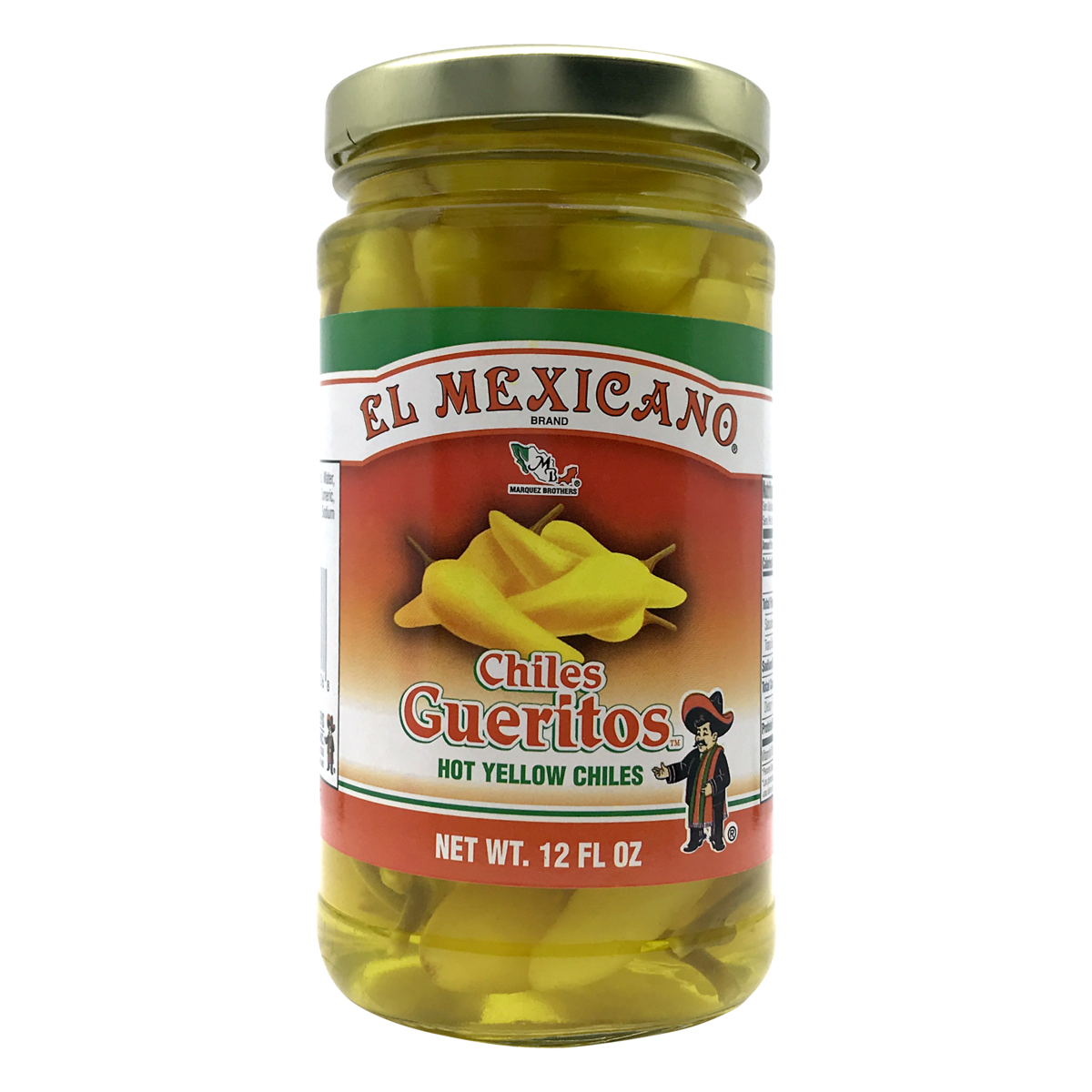 slide 1 of 1, El Mexicano Chiles Gueritos, 12 oz