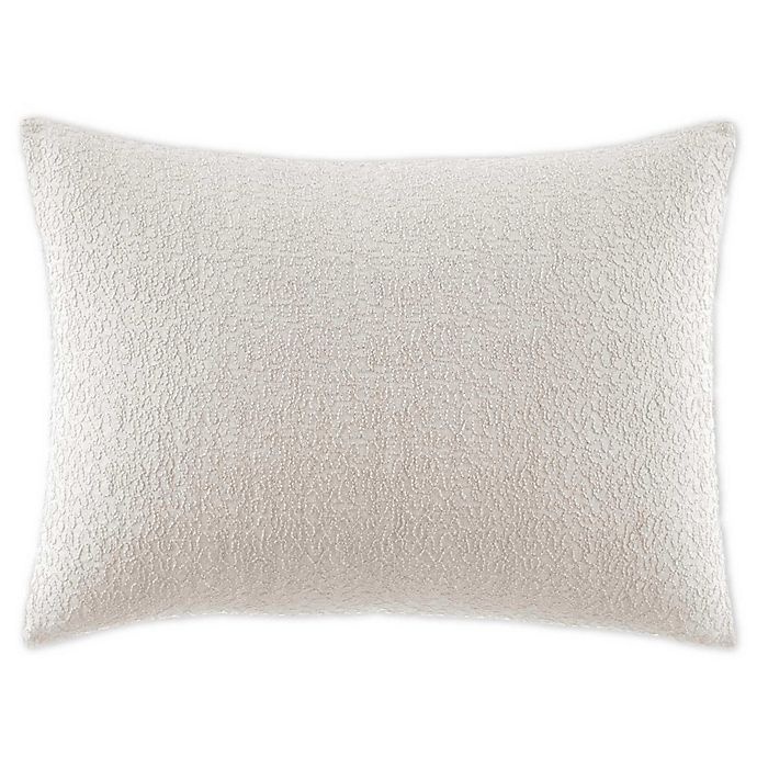 slide 1 of 3, Vera Wang Verge White Abstract Lace Embroidered Breakfast Pillow, 1 ct