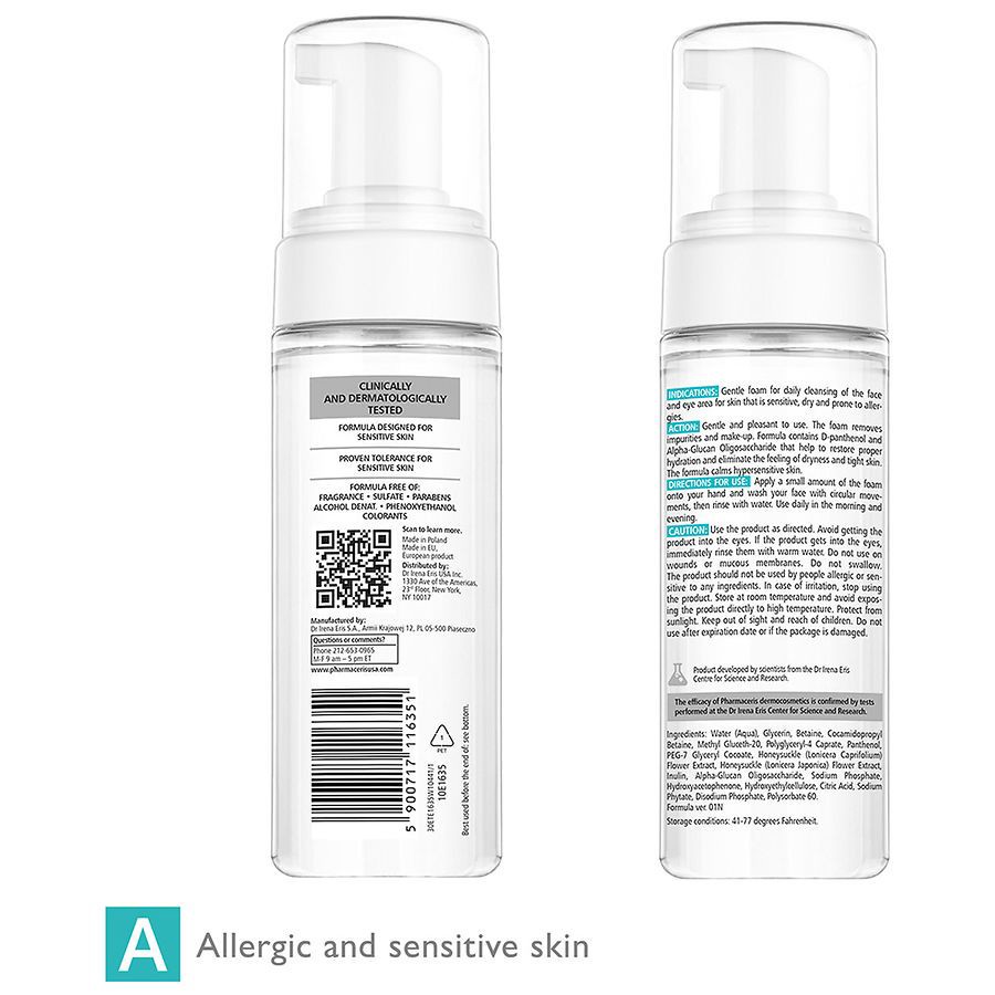 slide 2 of 5, Pharmaceris Cleansing Gentle Dermo-Foam 5.07 fl oz, 5.07 fl oz