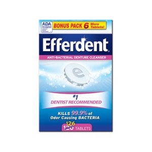 slide 1 of 1, Efferdent Denture Cleanser Tablets, 120 ct