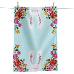 Tag In Bloom Bunny Dishtowel