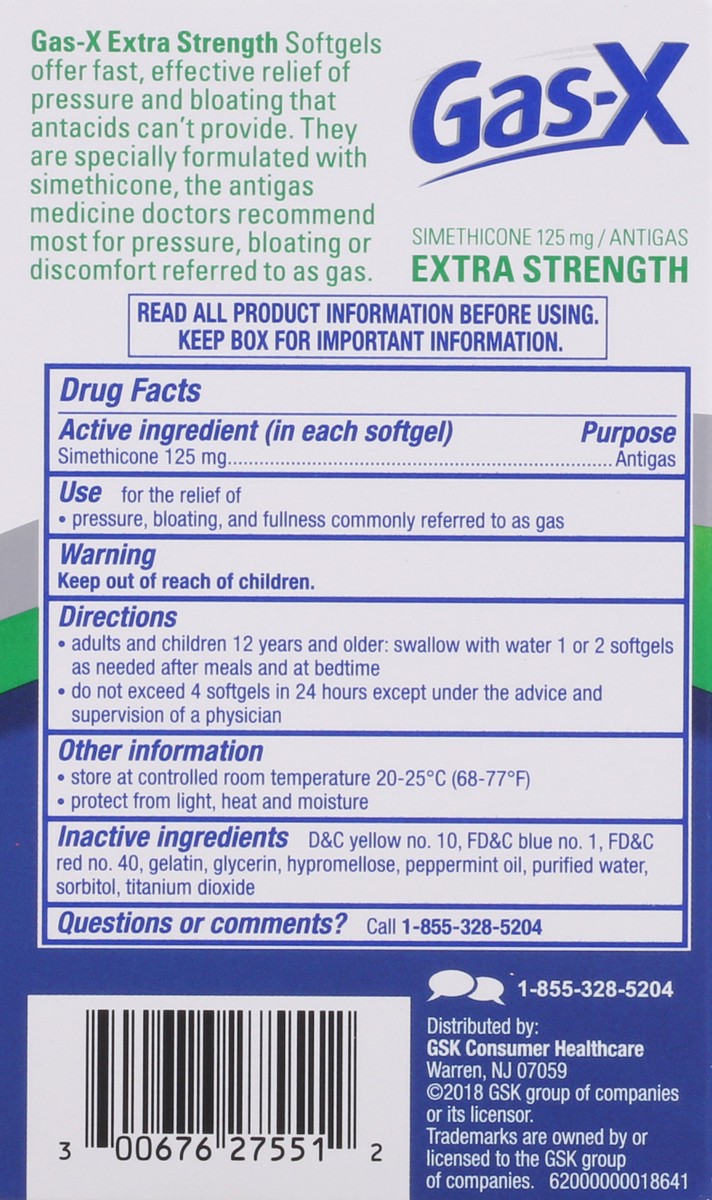 slide 3 of 9, Gas-X Strength Soft Gels, 1 ct