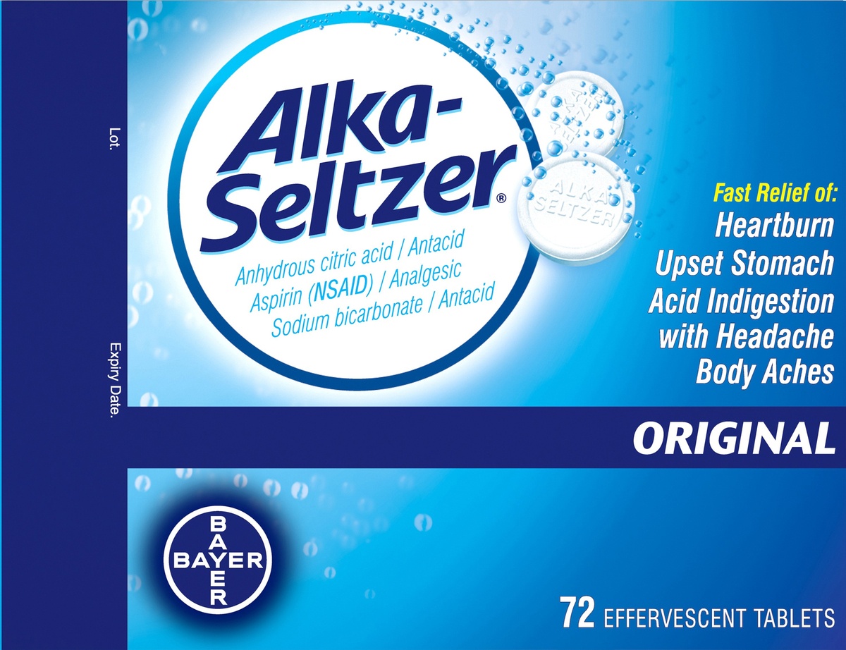 slide 6 of 7, Alka-Seltzer Antacid Original Effervescent Tablets, 72 ct