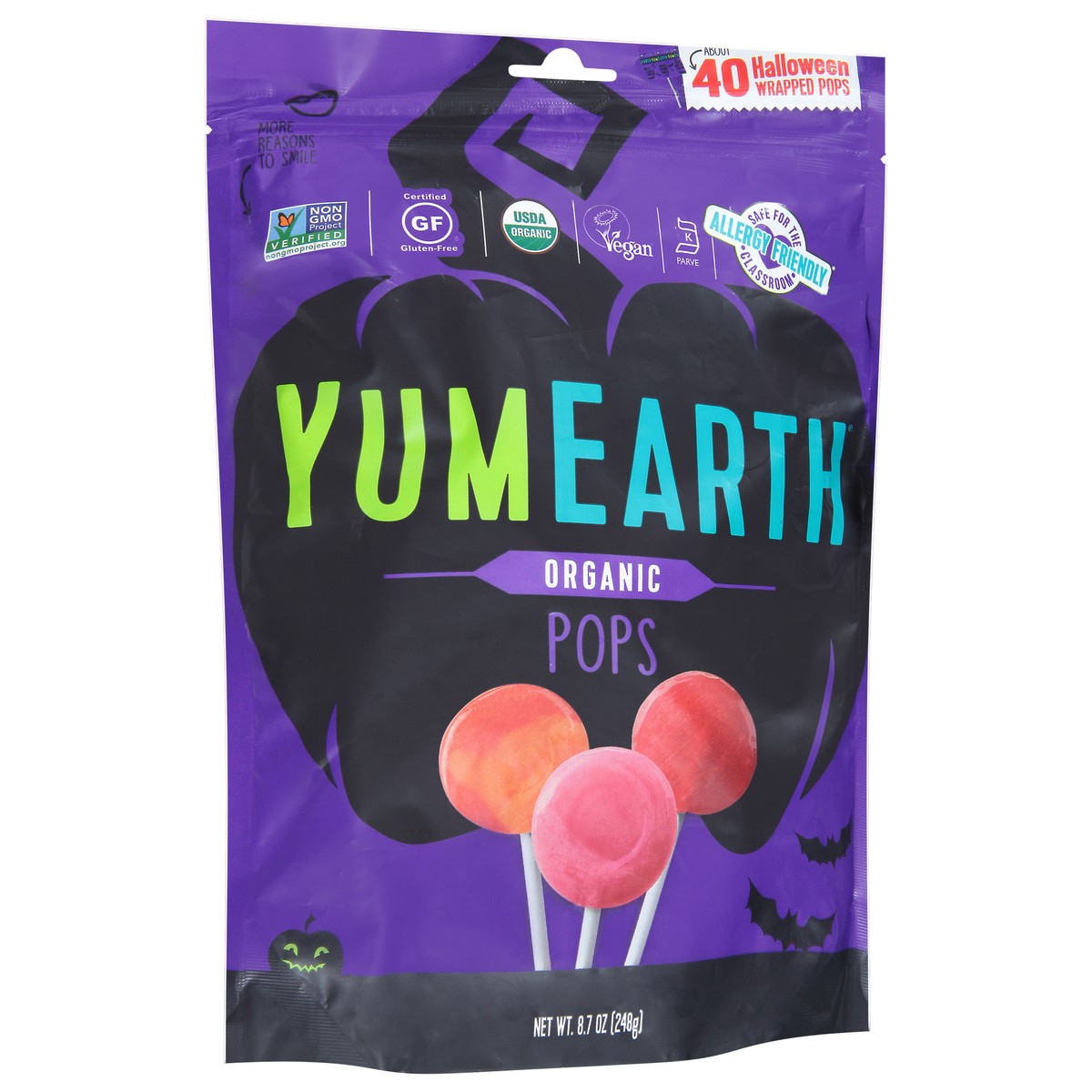 slide 9 of 9, YumEarth Halloween Organic Lollipops Multipack, 8.5 oz