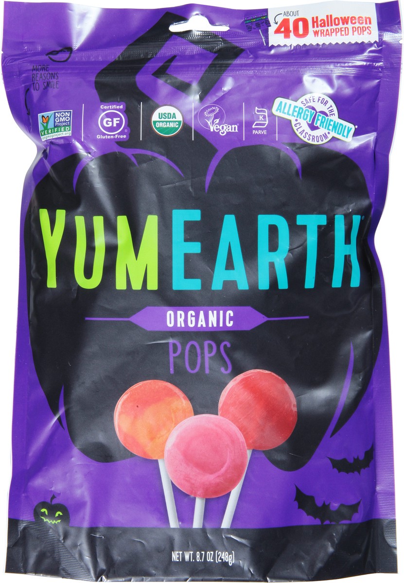 slide 4 of 9, YumEarth Halloween Organic Lollipops Multipack, 8.5 oz