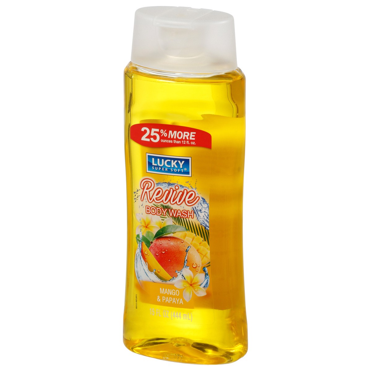 slide 9 of 12, Lucky Super Soft Revive Mango & Papaya Body Wash 15 fl oz, 15 fl oz