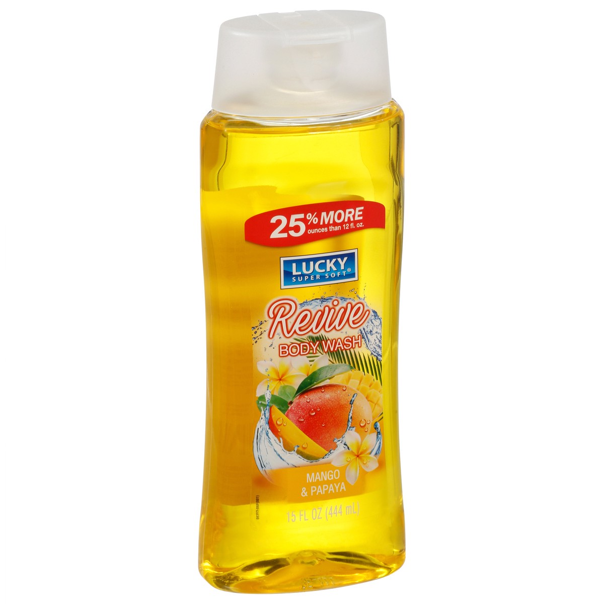 slide 4 of 12, Lucky Super Soft Revive Mango & Papaya Body Wash 15 fl oz, 15 fl oz