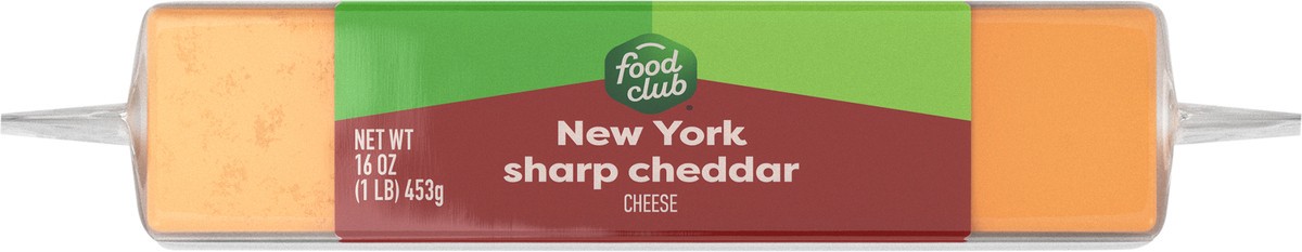 slide 8 of 12, Food Club New York Sharp Cheddar Cheese, 16 oz