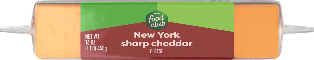 slide 7 of 12, Food Club New York Sharp Cheddar Cheese, 16 oz