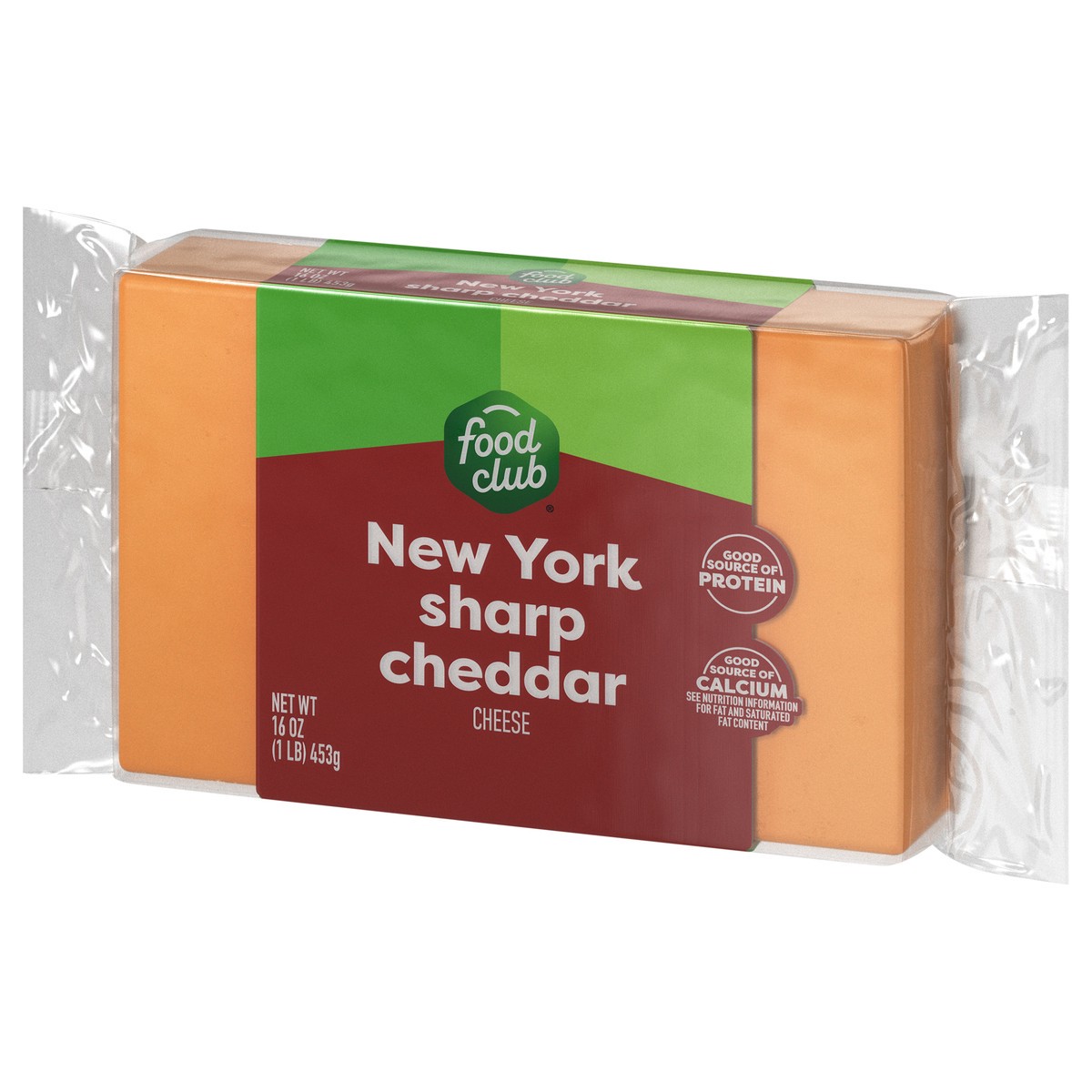 slide 5 of 12, Food Club New York Sharp Cheddar Cheese, 16 oz