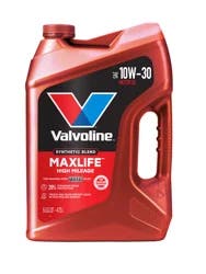 Valvoline High Mileage with MaxLife Technology SAE 10W-30 Synthetic Blend Motor Oil 5 QT