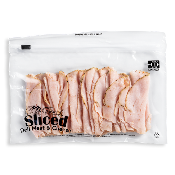 slide 1 of 1, Hy-Vee Garlic Pepper Turkey Grab And Go, per lb