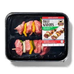 FRESH FROM MEIJER Meijer Beef Kabobs 2ct