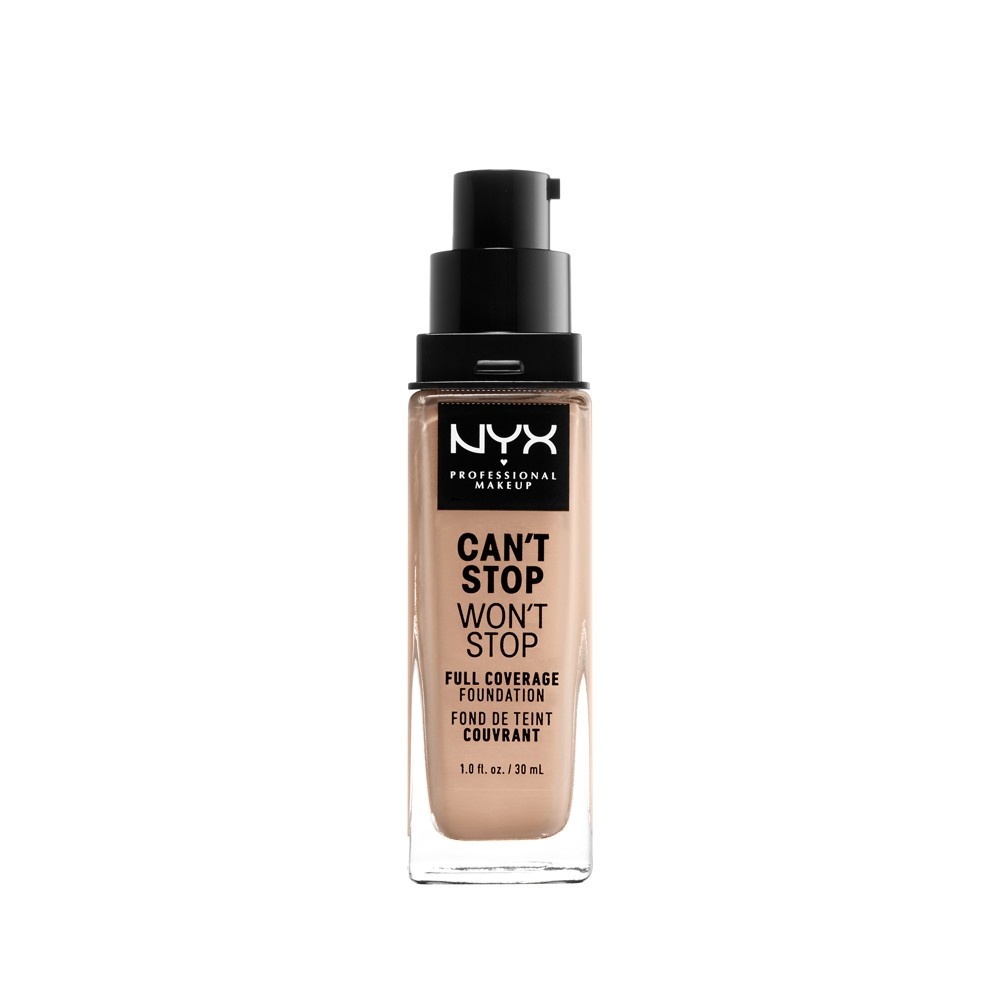 slide 2 of 3, NYX Professional Makeup Can't Stop Won't Stop 24Hr Full Coverage Matte Finish Foundation - 05 Light - 1 fl oz, 1 fl oz