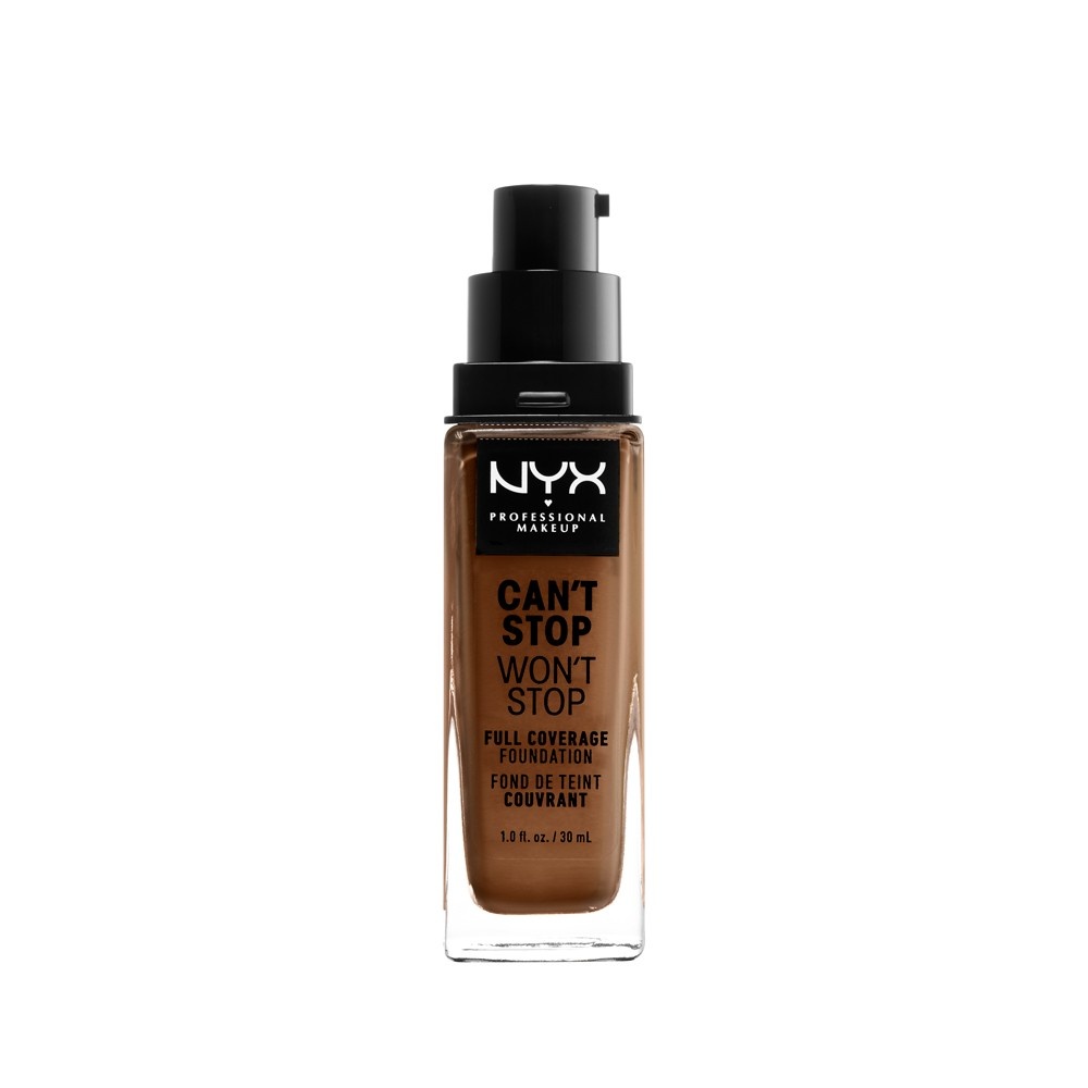 slide 3 of 3, NYX Professional Makeup Can't Stop Won't Stop 24Hr Full Coverage Matte Finish Foundation - 17 Cappuccino - 1 fl oz, 1 fl oz