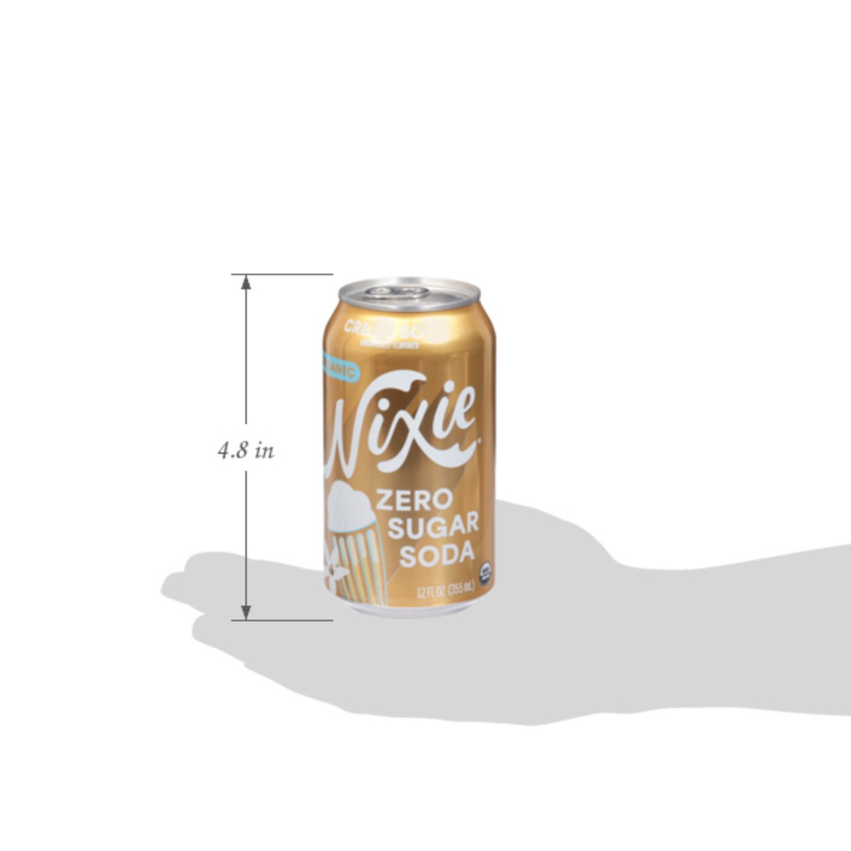 slide 3 of 14, Nixie Organic Zero Sugar Cream Soda Soda 12 fl oz, 12 fl oz