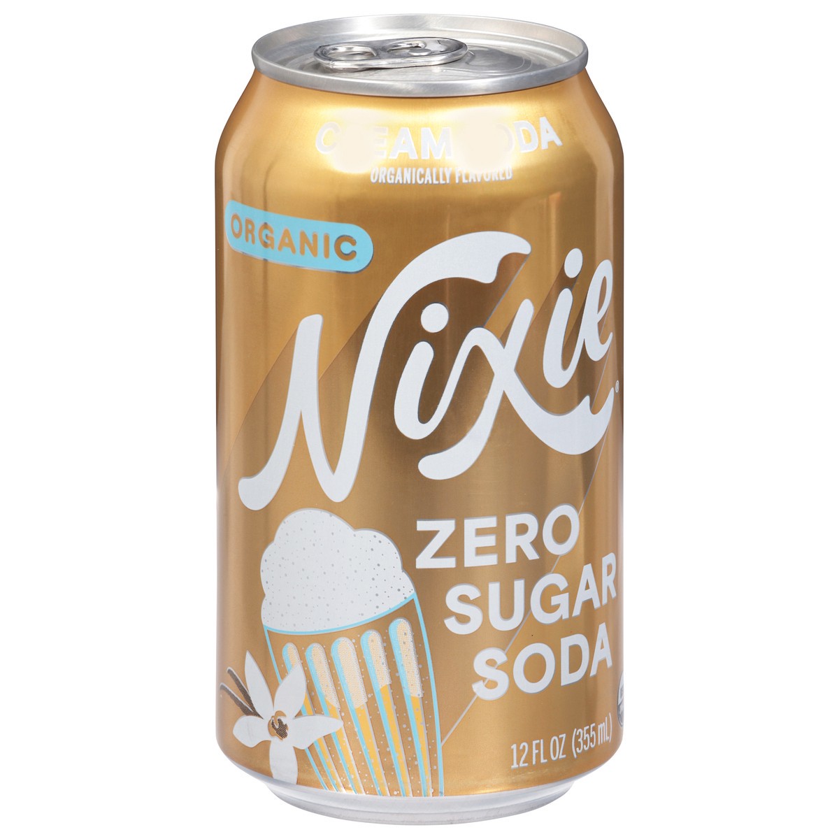 slide 7 of 14, Nixie Organic Zero Sugar Cream Soda Soda 12 fl oz, 12 fl oz