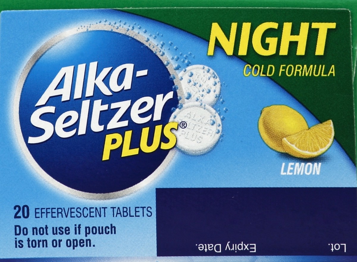 slide 6 of 6, Alka-Seltzer Cold Formula 20 ea, 20 ct