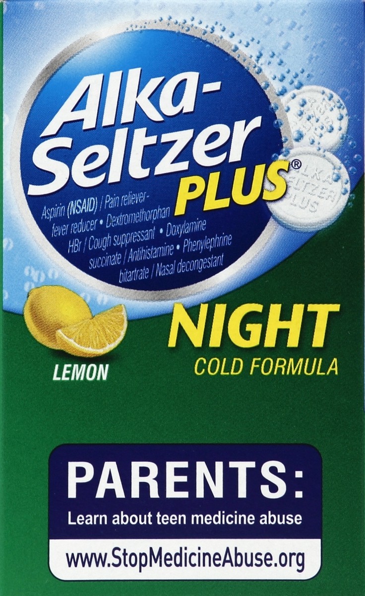 slide 2 of 6, Alka-Seltzer Cold Formula 20 ea, 20 ct